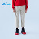361 Children's clothing children's knitted thickened trousers winter new boys' sports pants medium and large children's fashionable casual pants light tile gray 160