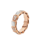 OINE 18K gold snake bone ring V gold inlaid with mother-of-pearl, rose gold, anti-fading, full of diamonds, niche design, exquisite and fashionable, white mother-of-pearl (wide version) No. 5