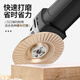 MeiKeLa woodworking grinding disc thorn disk polishing artifact wood wood grinding tool polishing root carving angle grinder 3 pieces golden flat surface 100mm