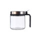 Kitchen household glass seasoning bottle salt shaker 304 stainless steel set seasoning large capacity chicken salt seasoning combination sealed storage jar free label spoon 1 pack 300ml