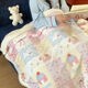 Vinoya double-sided thickened milk fleece blanket, lamb fleece office shawl, nap blanket, air-conditioning blanket, dormitory sofa cover blanket, overalls, kitten milk fleece + lamb fleece, soft and waxy skin like a cat, 70x100cm nap children's blanket