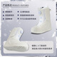 SUSIEBAY quick wear snowboard shoes for men and women with smooth flat pattern for beginners adult non-slip warm ski equipment ski boots white 40