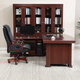 Asana boss desk executive desk president desk single supervisor desk manager office desk and chair combination simple modern office furniture 1.6m desk single table