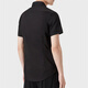 ARMANI/阿玛尼 EA 男士刺绣鹰标时尚修身短袖衬衫 8N1C91 1NI9Z 深棕色 U6195 XL