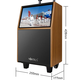 Jinzheng square dance audio with display screen outdoor audio karaoke all-in-one trolley speaker mobile Bluetooth home KTV audio karaoke machine large volume 21# Bluetooth wooden trolley flagship version (no microphone standard without U disk without bracket
