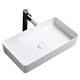 Nordic ceramic wash basin table oval household wash basin bathroom balcony rectangular art basin 545 small single basin with drain