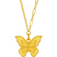Saturday Blessing Butterfly Gold Necklace Women's Pendant Birthday Gift Price A0613726 Approximately 4.18g 40+5cm