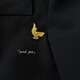 Annunciation Bird suit badge bird logo material gold-plated LOGO pin suit anti-exposure brooch c Annunciation Bird suit