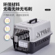 Rabbit pet flight box cat checked box dog outing portable car dog cage small and medium-sized dog Air China suitcase [orange] high 4th [free hanging bowl + diaper board] + pulley