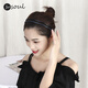 SO SOUL Korean style exquisite, compact and thin headband for women, simple and versatile temperament, toothed anti-slip face wash hairpin hairband hair bundle 0.5cm wide bow rhinestone style