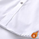 LUOBOBEIBEI children's shirt white boys' long-sleeved shirt table New Year's greetings school style plus velvet white 170