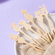 Magic Bean Shenghuo Cute Fruit Fork Disposable Cartoon Fruit Picks High-Looking Bamboo Picks Children's Food Grade Bamboo Picks First Grade Cartoon Fruit Forks 10cm -50 Count