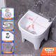 Lefit (lfte) bathroom ceramic mop pool balcony mop trough household Taiwan-controlled large, medium and small mop basin courtyard mop pool 907A Taiwan-controlled drain + faucet delivery to home