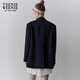 Teenie Weenie bear blazer women's spring casual college style mid-length light business fashion simple blazer women's navy blue S (160)