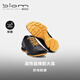 ECCO BIOM C autumn and winter leather sneakers for men Jianbu 800434 black/mango yellow 42