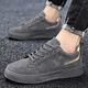 Oren Woodpecker zapatos de hombre nuevos otoño e invierno protección laboral sitio de construcción zapatillas de trabajo zapatos deportivos casuales chef zapatos de moda hombres gris 40