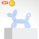 IKV (IKV) small mushroom baby teether 3 months old, anti-eating hand oral chewing gum for 0-6 months, 4 months + balloon dog teether - blue, free storage box
