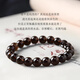 Core Fragrance Rare Natural Black Crystal Bracelet Old Mine Black Ink Crystal Tea Crystal Bracelet Missing Five Elements Water Zodiac Year Gift Standard Women's 10mm Bead Diameter/Certificate/Spare String Beads