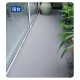 Hasdick PVC hollow anti-slip mat S-shaped plastic carpet bathroom floor mat door mat gray 0.9m*1m (encrypted thickness 5mm) HKC-508