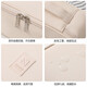 Haofanjie Portable Cosmetic Bag for Women 2026 New High-Looking Large Capacity Waterproof Portable Layered Cosmetic Storage Bag Beige Upgraded Three-dimensional DIY Cosmetic Bag