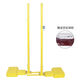 Badminton net post bracket indoor and outdoor multi-functional professional removable lifting volleyball air volleyball tennis net rack standard single support badminton empty box + 6.1 steel wire mesh
