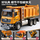 Children's alloy dump truck large toy car car transporter dump truck engineering vehicle model boy gift Alloy medium dump truck-green