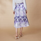 Rosa und blaue Garderobe 2024 Herbst Kleidung Lila Poesie Druck duftend satin dünner Faltenrock Frauen 5A3Q693 Yunwu Zi S