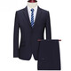 JEEP costume de costume en laine pour hommes d'âge moyen professionnel veste de robe de mariée formelle (style 15) ZYXF16835 Marine 48 (170/88A)