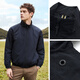HAZZYS Men's Spring and Autumn Jacket Simple Versatile Stand Collar Casual Jacket Men ASVZU0BCX29 Dark Navy DN 2XL (185/104A 52)