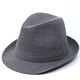 Middle-aged and elderly spring and summer top men's spring and autumn British jazz hat cloth hat spring elderly gentleman hat men dark gray 57 cm