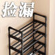 Kunfeng simple shoe rack at the door, multi-layer shoe dust-proof, strong and durable dormitory storage rack, household multi-functional storage rack, black 45cm-2 layers (simple model)