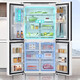 LG refrigerator large capacity fully automatic ice making cross-fold four-door ultra-thin embedded integrated living room home fresh air-cooled frost-free frequency conversion energy-saving door-in-door automatic ice making 640 liters four-door F664MEH95D