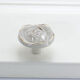 Mekeje European Style Rose Handle Ivory White Dather Cabinet Porte de porte American French Clothes Table Casse