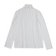Sanheer Herbst und Winter Vielseitiges Basishemd verdickte weiche und Vlies Stoff Herrenschildkragenpullover Langarm T-Shirt Top DAT826 Off-White M /48
