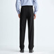 Hai Lan House (HLA) men's 25 new style light business classic series solid color fitted trousers men's autumn black 38 40 185/100A recommended 191~208Jin Jin equals 0.5 kg