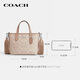 COACH brand direct supply women's small portable shoulder crossbody bag tote bag latte color CW032 New Year gift