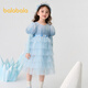 Balabala girls princess dress mesh dress autumn and winter cake skirt for women 201424111005