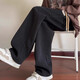 Kazuki Kuraishi's trendy brand loose-fitting high-end loose straight pants men's sweatpants casual corduroy chenille sweatpants khaki XL
