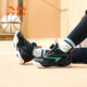Anta-Kindersportschuhe für Jungenbasketballschuhe für 2024 Frühlingsfestival Neues Schock-Polsterer-Kee-Resistant Sport Training Sneakers [Windunnel] Schwarz/Papagei Green 9901-4 Größe 29