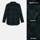 Timberland Women's Flannel Shirt New Outdoor Casual Loose A6HXQG82/Emerald Green L It is recommended to choose one size smaller (165/92A)