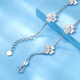 Luxury beads PT950 four-leaf clover platinum bracelet, fashionable and light luxury, gift to girlfriend 7.1g