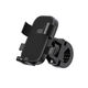 Motorcycle electric vehicle mobile phone holder battery bicycle scooter vehicle stable shockproof takeaway mobile phone holder with small helmet - sturdy and durable black handlebar style