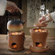 Mianxiaocheng Chaozhou pure handmade charcoal stove ancient stove integrated inner chamber Kung Fu tea stove retro clay charcoal stove boil water for tea Dakaiyun charcoal stove with cover + base
