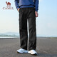 CAMEL Casual Outdoor Hiking Pants Men's Water-Repellent Straight Overalls J14CA6L6645 Phantom Black XXL