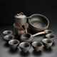 Lazy stone grinding automatic tea set full set household anti-scald teapot Chinese tea making artifact Kung Fu tea cup with gift box automatic three-piece set 3 heads