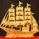 Ornamentos de navegación de Hanjing, reglas de oro de Velvet Gold Crafts Desktop Sala de estar Gabinete de vinos Gabinete de inauguración, Aumento de tamaño de grabado Suelto especial (Contenido Contacto Servicio al cliente)