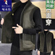 Woodpecker's new high-end winter double-sided men's vest for cold protection and warmth, lamb velvet vest for outer wear with thickened winter clothes, brown/double-sided vest XL Recommended 135-150Jin Jin equals 0.5kg