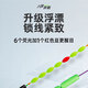Chuangwei seven-star floating line group tied up finished sky hook eight-character ring traditional fishing line set high-sensitivity fishing line main line 3.6m sky hook) Qianyou hook 0.3 No. 1