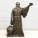 Wine Saint Dukang Imitation Bronze Sculpture, Wine Fairy Tasting Fiberglass Statue, Tavern and Winery Yidi Character Ornament Customization, Color, Dingjin