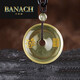 Banach Citrine Peace Buckle Necklace Five Elements Missing Earth Pendant Kirin Pendant Keychain Amulet Exquisite Bead Chain Style
